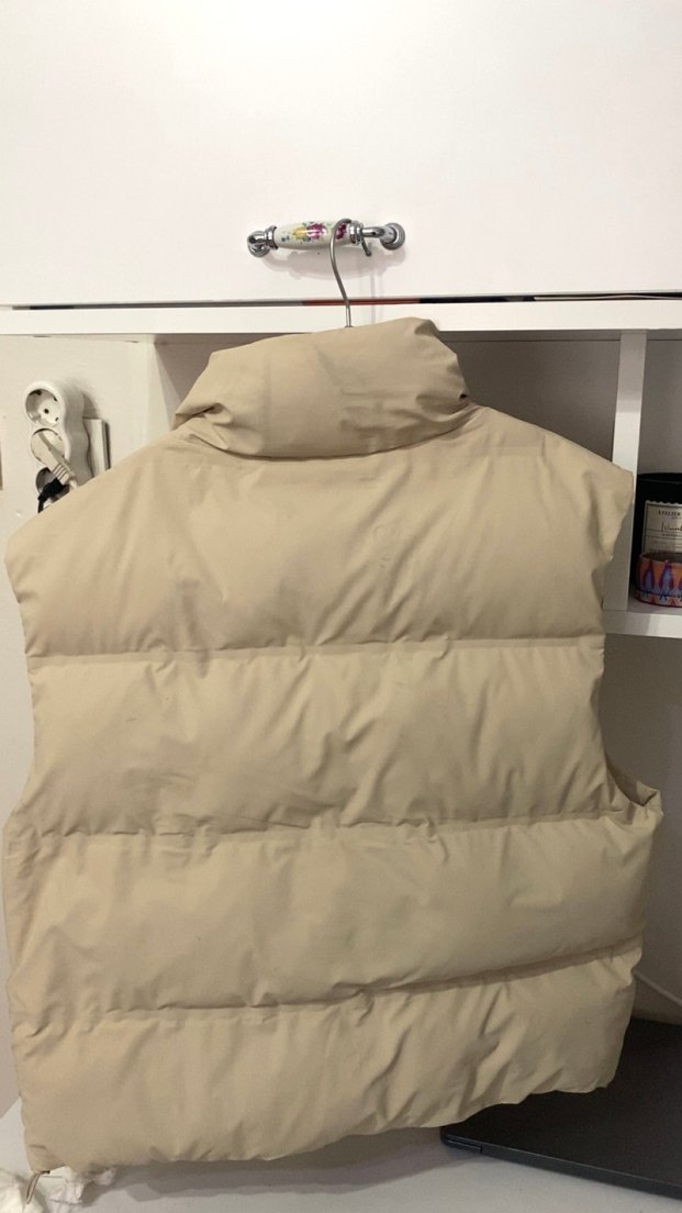 Zara Bej Fermuarlı Kadın Şişme Yelek - Görsel 3