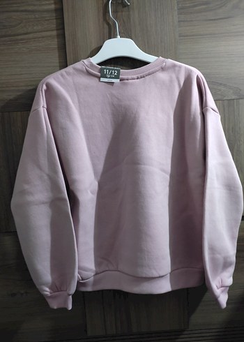 11-12 Yaş Beden lefties marka Pikachu Baskılı Kız Sweatshirt