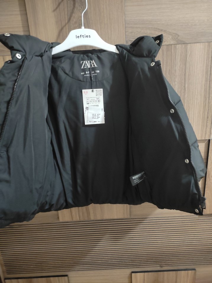 zara Siyah Kapüşonlu Düğmeli Erkek Mont - Görsel 5