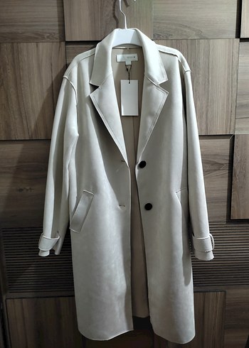 zara Süet Midi Kadın Trençkot