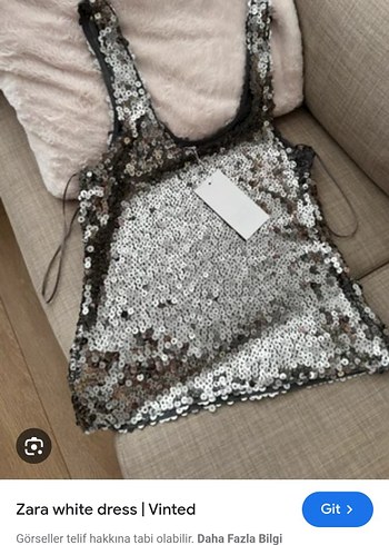 m Beden gri Renk zara Payetli Gri
