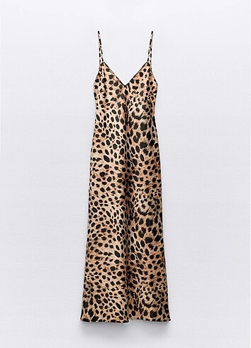 Zara leopar elbise