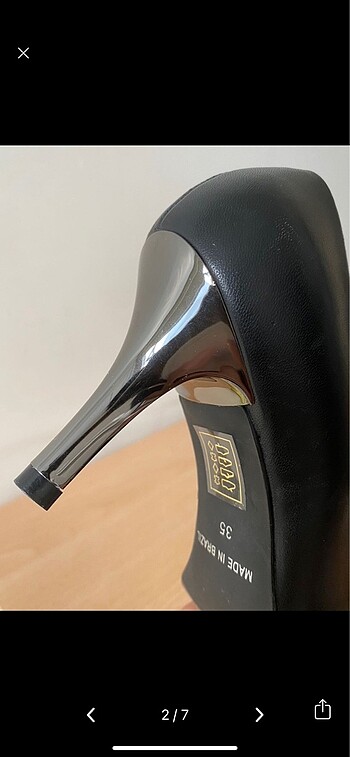Diğer Siyah stiletto topuklu ayakkabı