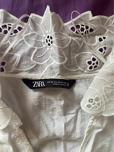 Zara Zara gömlek dantel yaka