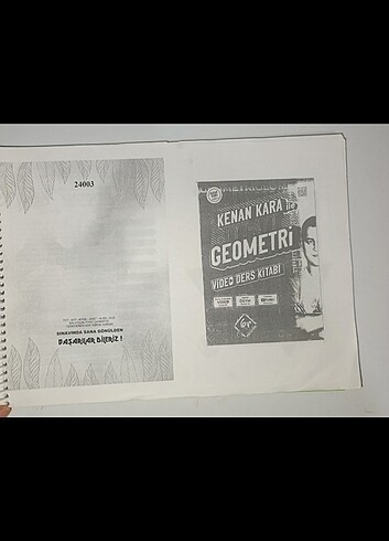 Kenan Kara İle Geometri Video Ders Kitabı 