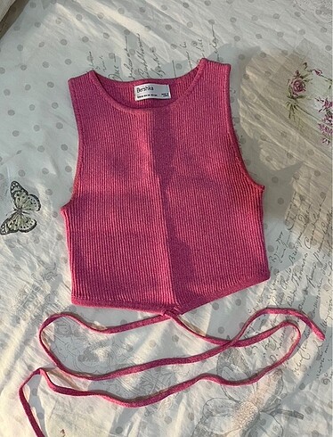 bershka pembe crop