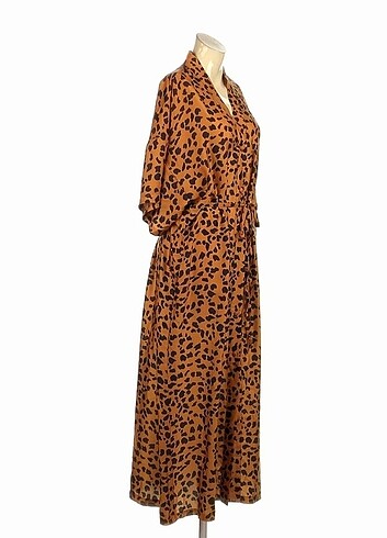 s Beden Leopar elbise