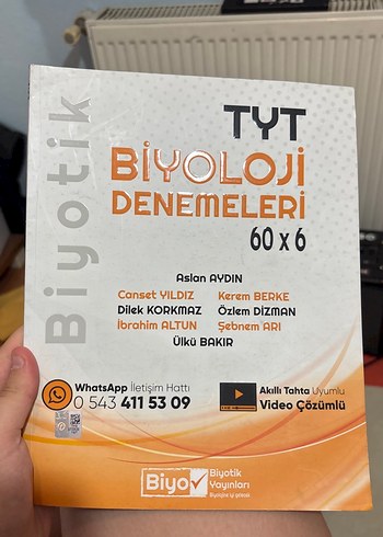 TYT Biyoloji Denemeleri 60x6 Video Çözümlü