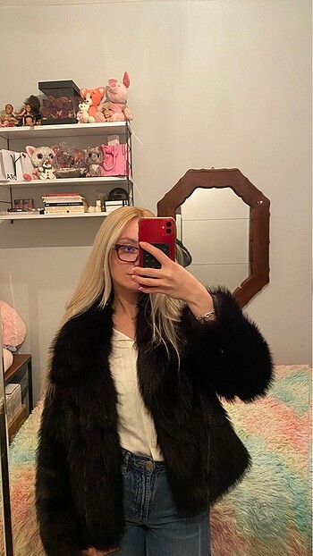 Zara Zara model siyah kısa kürk