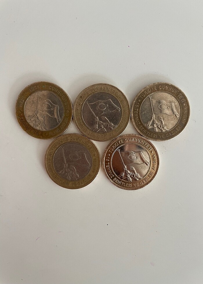 15 Temmuz,Ayasofya,Gazilik ünvanı 100.yıl Parası - Görsel 3