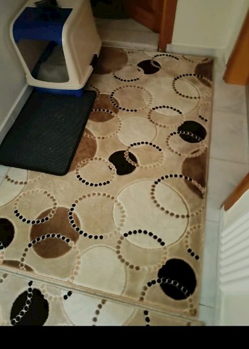 Diğer Gri Leopar Desenli Modern Halı