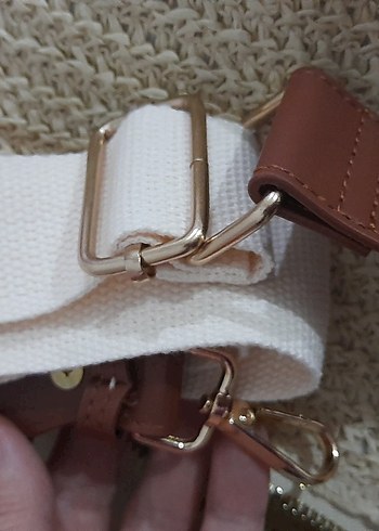 Bej Örgü Kadın Çanta - Görsel 6