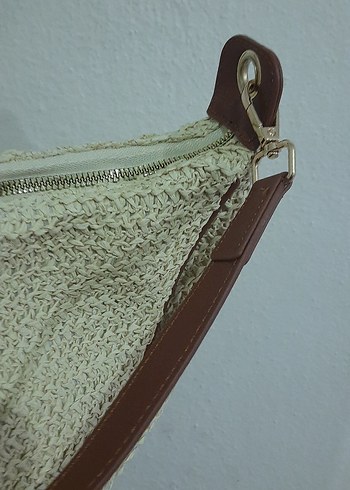 Bej Örgü Kadın Çanta - Görsel 5