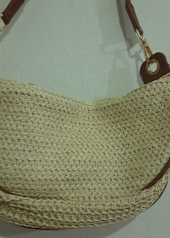 Bej Örgü Kadın Çanta - Görsel 3
