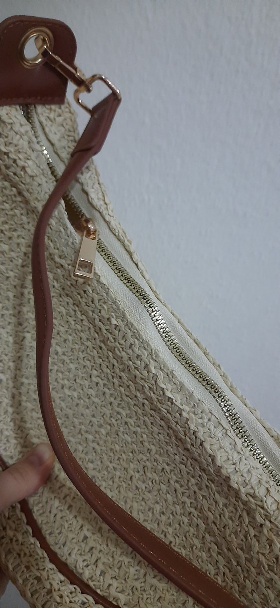 Bej Örgü Kadın Çanta - Görsel 4