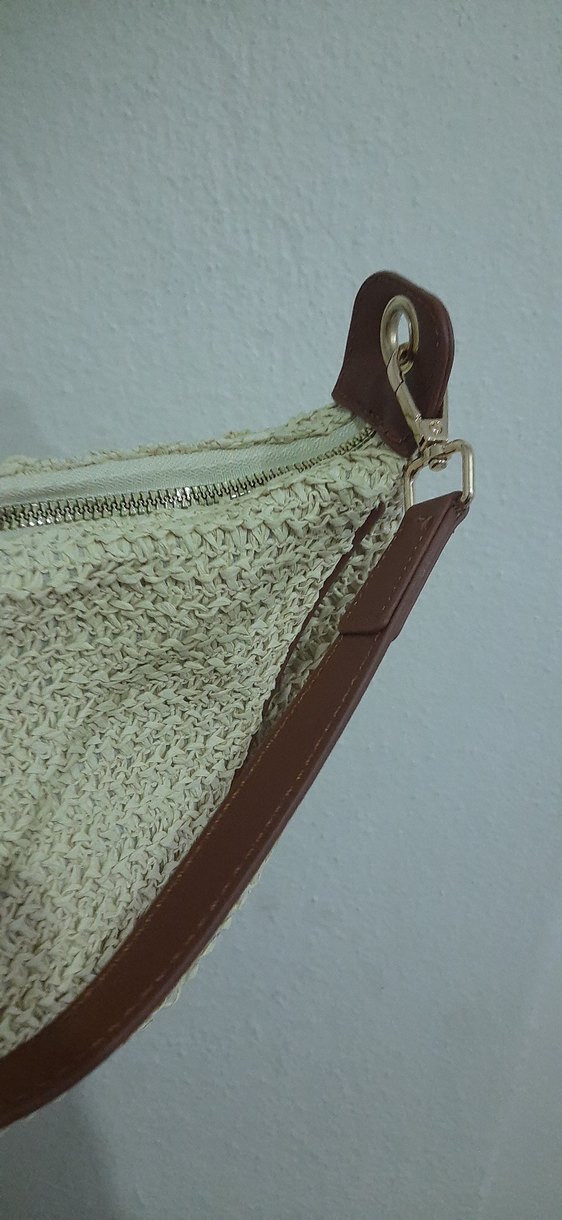 Bej Örgü Kadın Çanta - Görsel 5