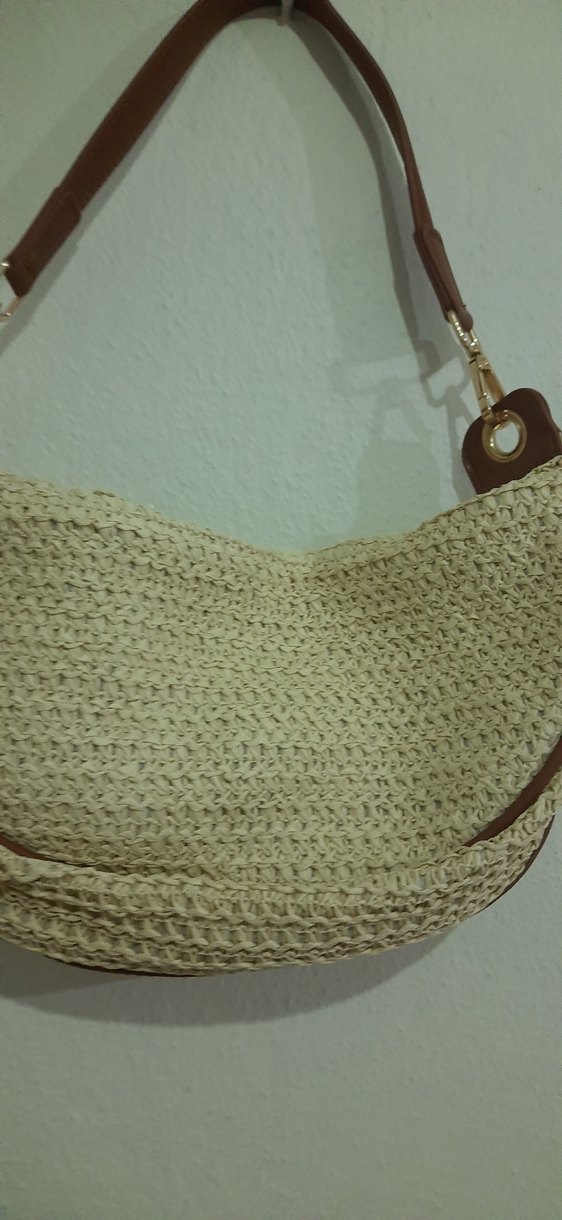 Bej Örgü Kadın Çanta - Görsel 3