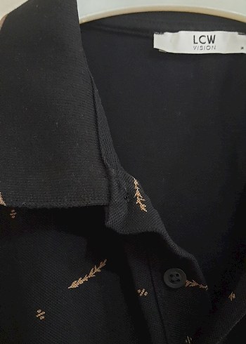 Erkek Siyah Baskılı Kısa Kollu Polo Tişört - Görsel 12