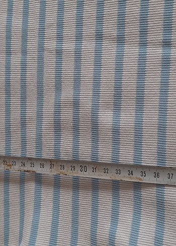 Kız Çocuk Mavi Çizgili Kısa Kollu Tişört - Görsel 6