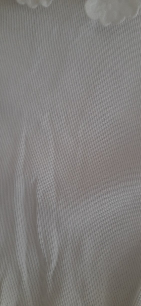 Kız Çocuk Beyaz Kısa Kollu Fırfırlı Bluz - Görsel 4