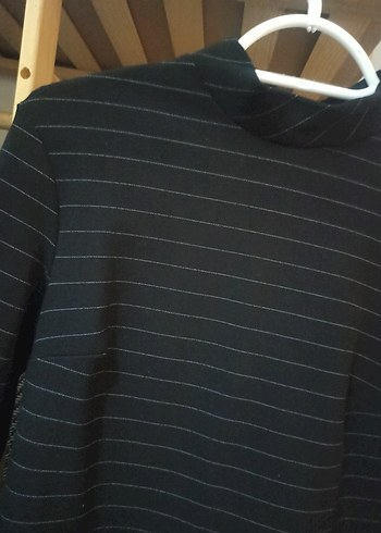 Adil Işık Ofis Tarzı Siyah Uzun Kollu  Bluz - Görsel 2