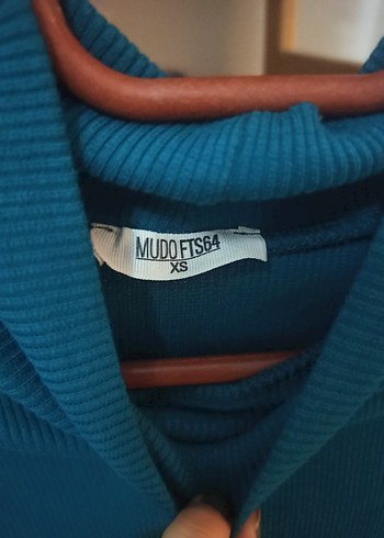 Mudo Uzun Kollu Lacivert Boğazlı Triko Elbise - Görsel 4