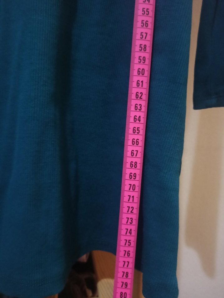 Mudo Uzun Kollu Lacivert Boğazlı Triko Elbise - Görsel 5