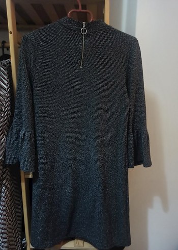 Oxxo Gri Mini Elbise - Görsel 4