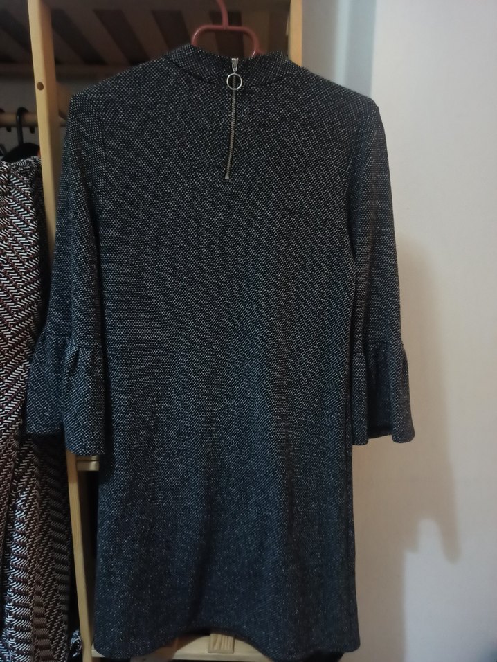 Oxxo Gri Mini Elbise - Görsel 4