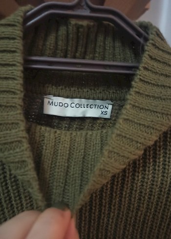 Kadın Haki Balıkçı Yaka Triko Kazak - Görsel 3