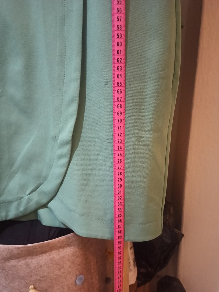 Trendyolmilla urkuaz Drapeli Midi Kalem Elbise - Görsel 3