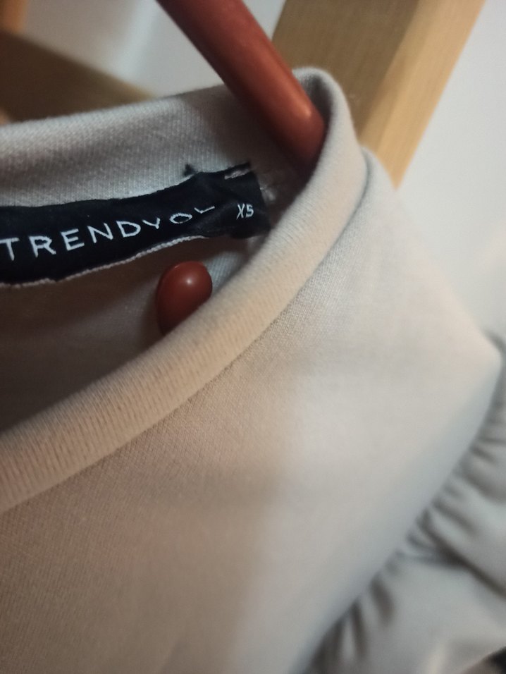 Bej Kadın Uzun Kollu Midi Elbise - Görsel 5