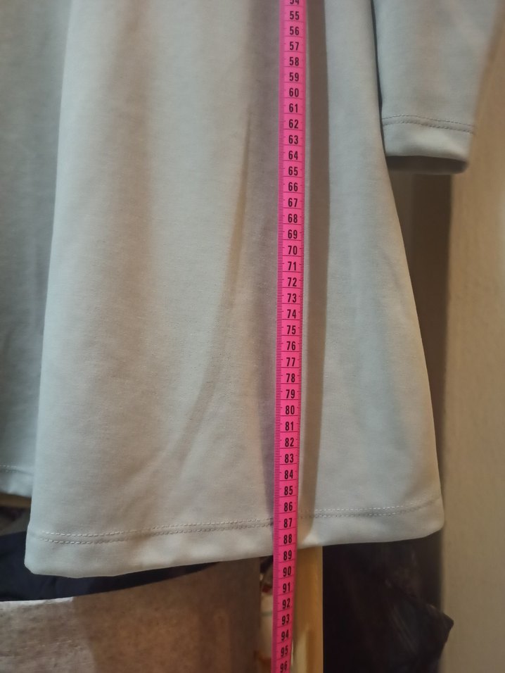 Bej Kadın Uzun Kollu Midi Elbise - Görsel 4