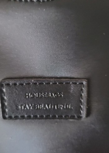 Tokalı Siyah Deri Kadın Çanta - Görsel 2