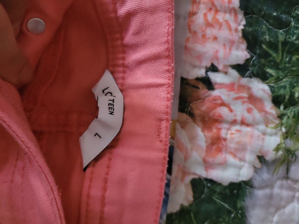 Pembe Düğmeli Keten Rahat Kesim Pantolon - Görsel 2