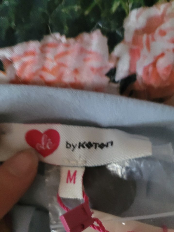 Düğmeli Mavi Kız Bluzu - Görsel 2