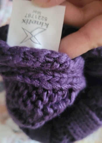 Mor Örgü Bohem Kadın Bere - Görsel 2