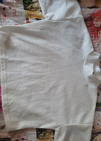 Kızlar için beyaz keten kısa kollu gömlek - Görsel 2