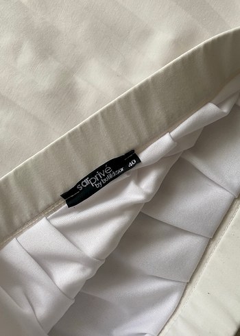 Kadın Beyaz Pilili Clutch Çanta
