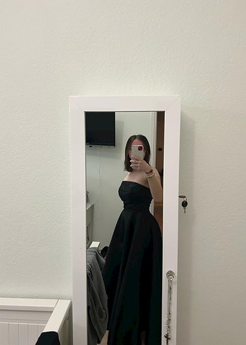 Siyah Tafta Prenses Model Elbise