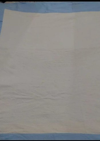 Nakışlı Pastel Mavi Tek Kişilik Pike - Görsel 4