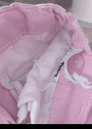 6 Yaş Beden pembe Renk Pembe Örgü Baskılı Bebek Kız Takımı