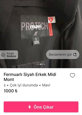 s/m Beden siyah Renk Siyah Fermuarlı Erkek Street Wear Mont