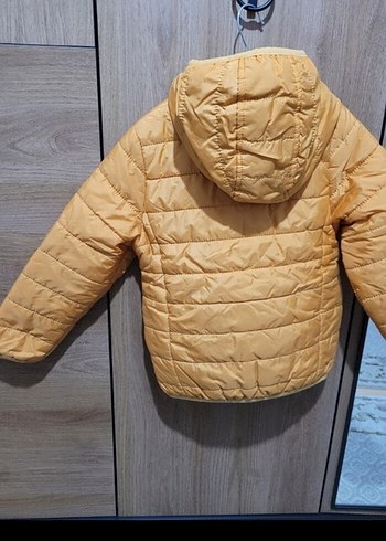 5 Yaş Beden Erkek Çocuk Bej Fermuarlı Mont