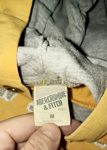 s/m Beden sarı Renk Sarı Kapüşonlu Erkek Sweatshirt