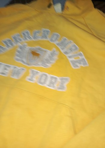 LC Waikiki Sarı Kapüşonlu Erkek Sweatshirt
