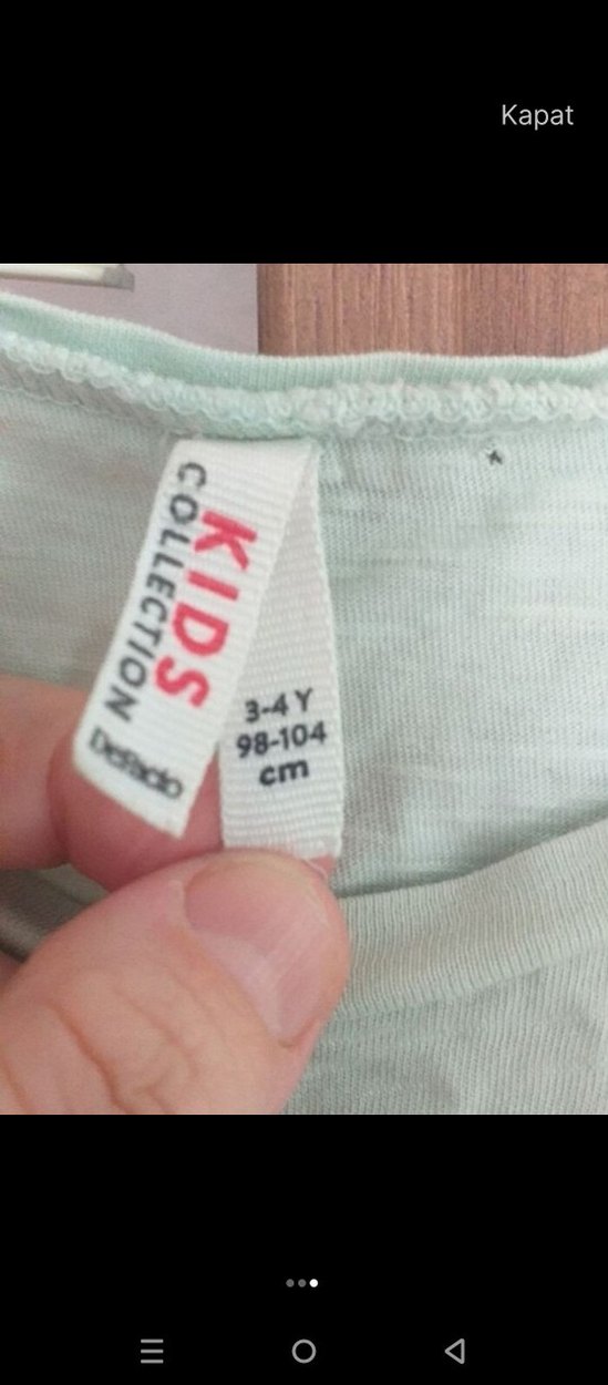 Çocuk İçlik Takımı Pastel Yeşil - Görsel 3