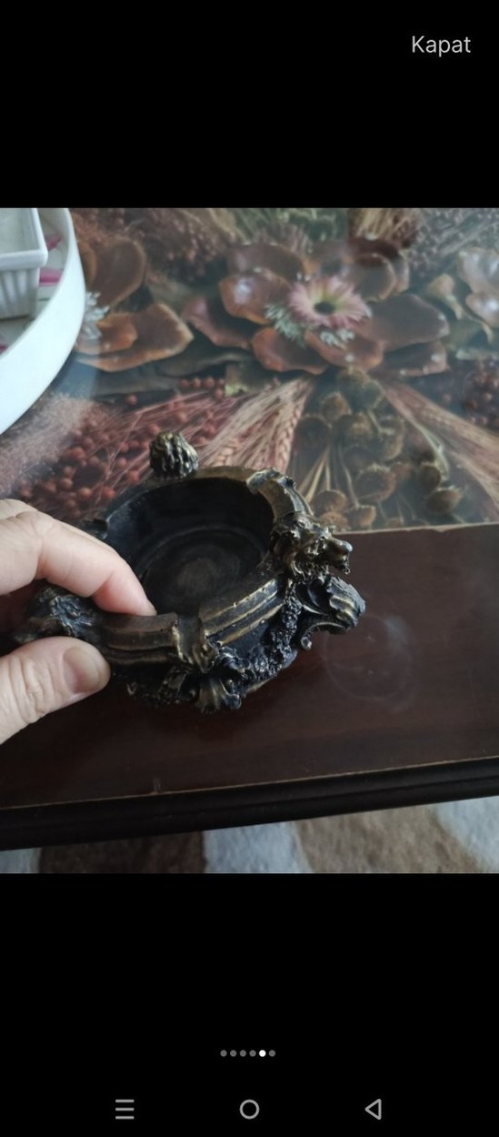 Siyah Koyu Renk Dekoratif Biblo - Görsel 2