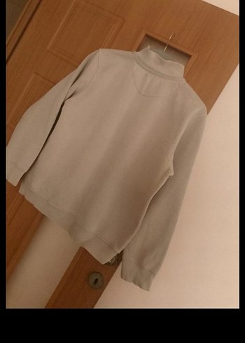 Bej Uzun Kollu Erkek Sweatshirt - Görsel 2