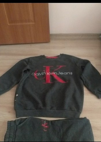 Gri Kadın Calvin Klein Mini Eşofman Takımı